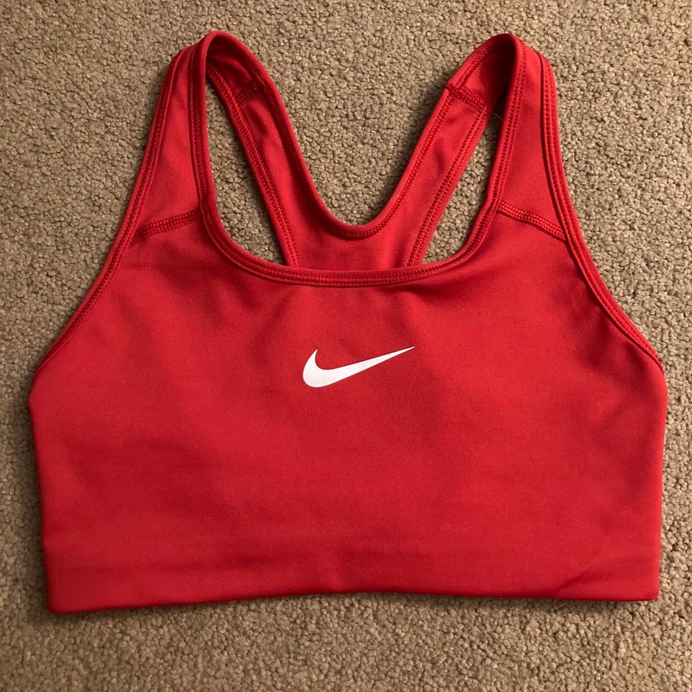 Nike Women’s Red Dri-Fit Sports Bra Small